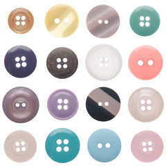 Set of sewing buttons