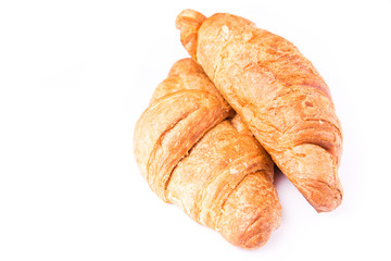 Fresh and tasty French croissants