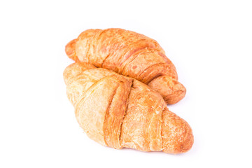 Fresh and tasty French croissants