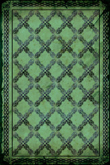 Retroplakat - T&uuml;rkisgr&uuml;nes Karomuster