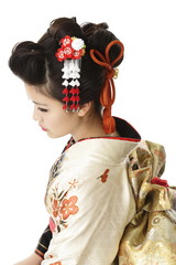 Fototapeta premium 女性・着物