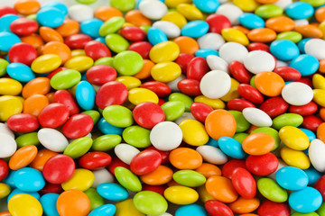 Fototapeta na wymiar Kolorowe cukierki bliska