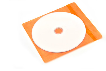 CD in orange plastic bag