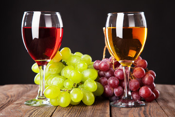 Wine and grapes
