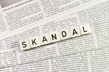 Fototapeta premium Skandalpresse