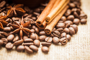 Spicy coffee beans