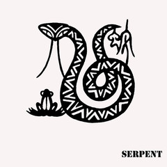 Zodiac chinois serpent tatouage