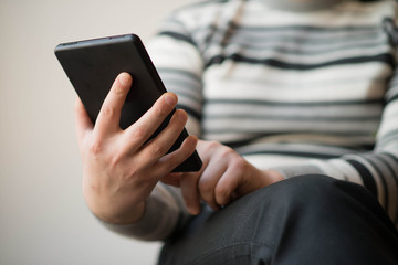 Man Using Tablet PC
