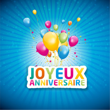 1 868 Best Joyeux Anniversaire Images Stock Photos Vectors Adobe Stock