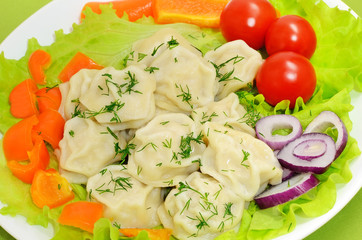 Dumplings with meat