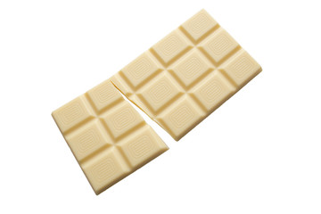 gebrochene Tafel Weiße Schokolade
