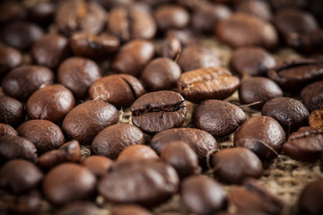Coffee beans background