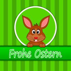 Osterhase wünscht Frohe Ostern