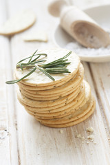 Sea salt and rosemary biscuits