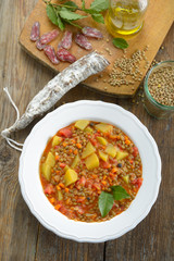 Lentil soup