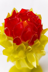 Sculpture flower made of sugar
