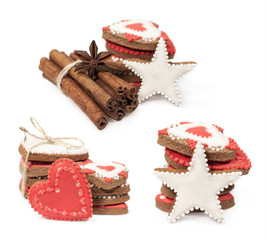 set with ginger cookies