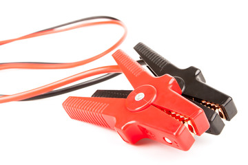 Jumper cables isolated on white background