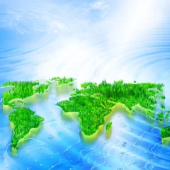 Behangcirkel Milieu energieconcept. Symbool van milieubescherming © Victoria