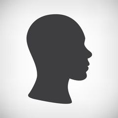 Kopf Seite Silhouette