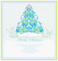 Snowflakes christmas tree