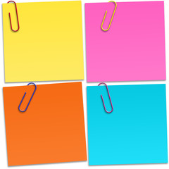 Papeis de diferentes cores
