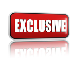 exclusive red banner