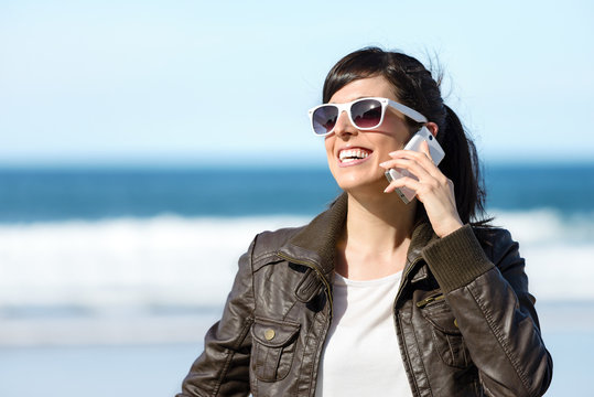 Woman Talking On Cell Phone