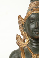 Fototapeta na wymiar Buddha statue, Thailand on white