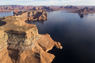 Lac Powell - vue aérienne  USA