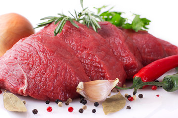 Raw beef