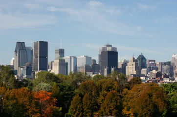 Fototapeta na wymiar Montreal in Autumn