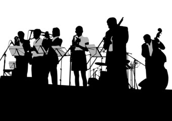 Jazz concert on stage