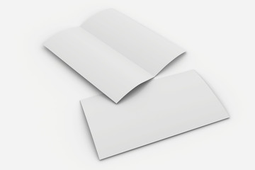 open and closed white blank paper envelopes