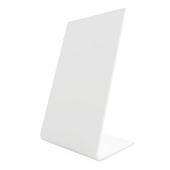 blank white stand