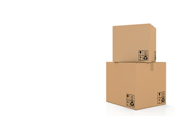 cardboard boxes to the design style