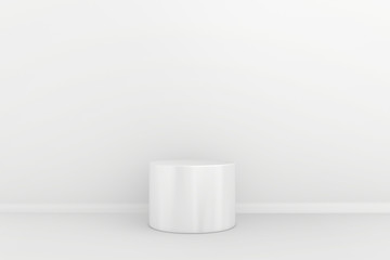 pedestal in the interior of the cylinder