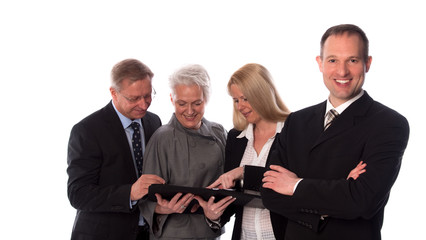 Manager mit seinem Team