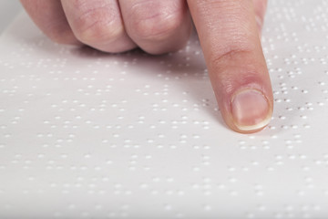 Blind reading text
