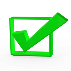 grüner Hacken - check Button
