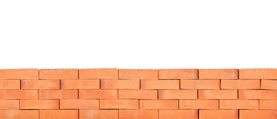 Obraz premium A studio shot of a part of a brick wall