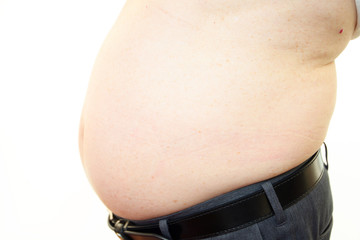 肥満気味の男性