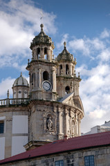 Fototapeta na wymiar Szczegółowo La Peregrina Kościoła, Pontevedra, Galicia, Hiszpania