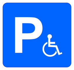Parking Sign For Disabled People