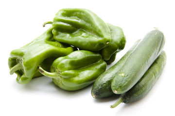 Paprika und Gurken