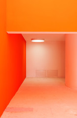 building under construction, interior, modern school