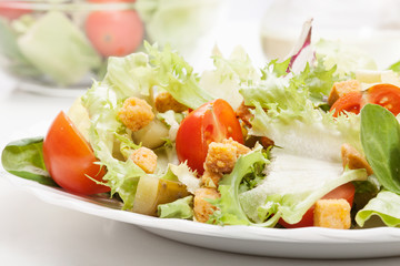 Close-up of salad. Selective focus
