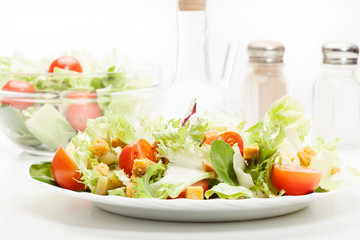 Close-up of salad. Selective focus