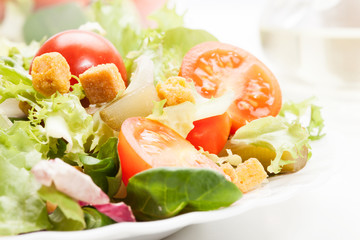 Close-up of salad. Selective focus