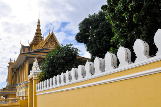 Wall of  Royal Palace, Phnom Penh (Cambodia)